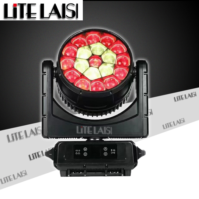 19pcs 40w rgbw 4 in 1 zoom bee eye led moving head stage lighting